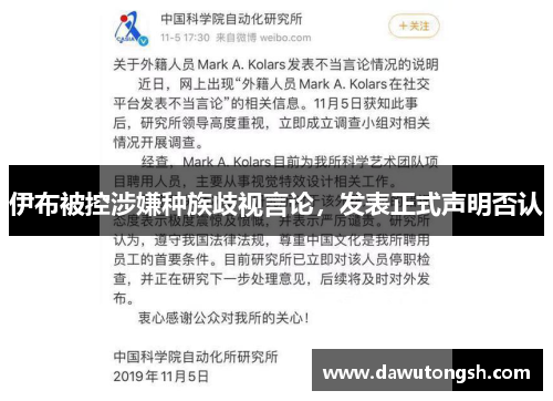 伊布被控涉嫌种族歧视言论，发表正式声明否认