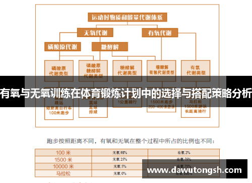 有氧与无氧训练在体育锻炼计划中的选择与搭配策略分析